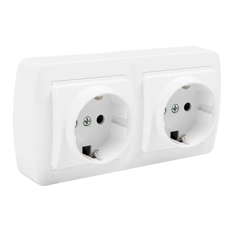 Base Doble Bipolar Con T/Tl Superficie Mural 148 X 72 X 42 Mm