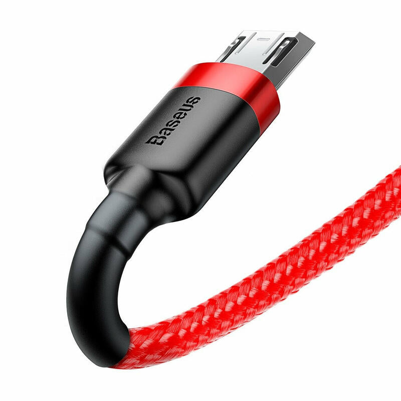 Baseus 6953156280328 Cable De Teléfono Móvil Negro, Rojo 1 M Usb A Micro-Usb B