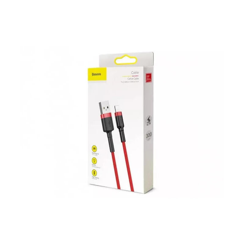 Baseus Calklf-R09 Cable De Conector Lightning 3 M Rojo