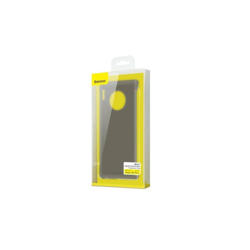 Baseus Huawei Mate 30 Pro Case Jelly Liquid Silica Gel Transparent Black (Wihwmate30p-Gd01)