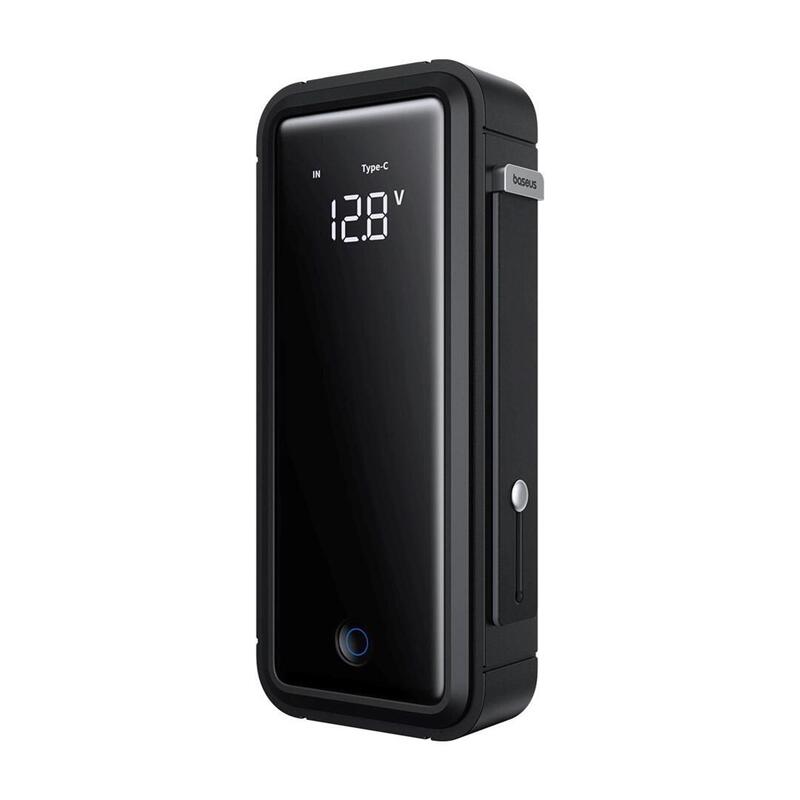 Baseus Super Energy Mega Series Bs-Ch007 - Arrancador De Emergencia Con Supercondensador, 3000 A, 12 V Usb-C / Ec8 / Cc (Gris)