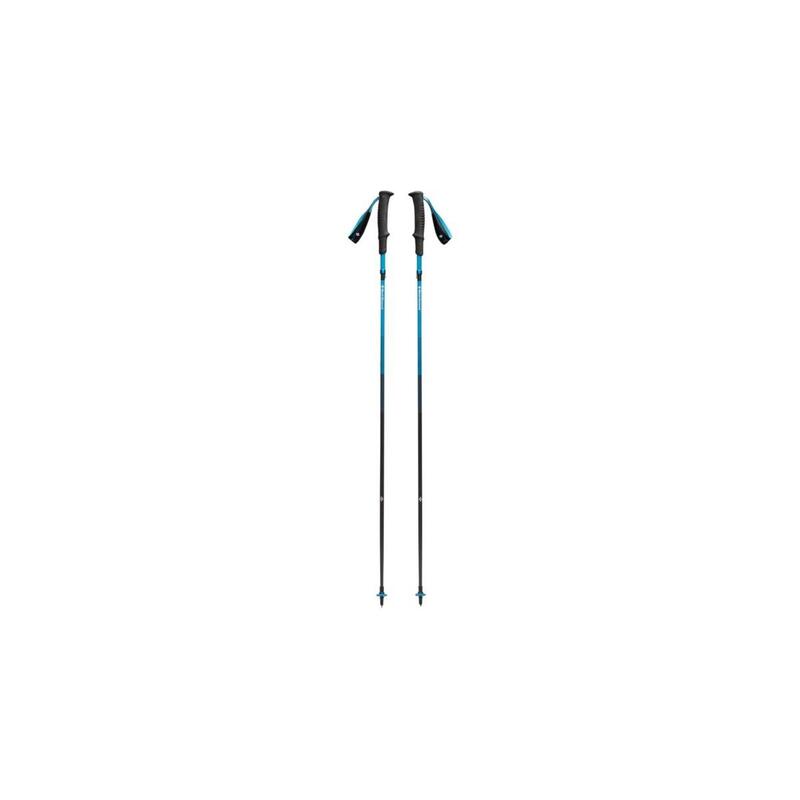 Bastones De Trekking Black Diamond Distance Carbon Z, Equipamiento De Fitness Antracita/Azul, 1 Par, 130 Cm Bd11255440071301