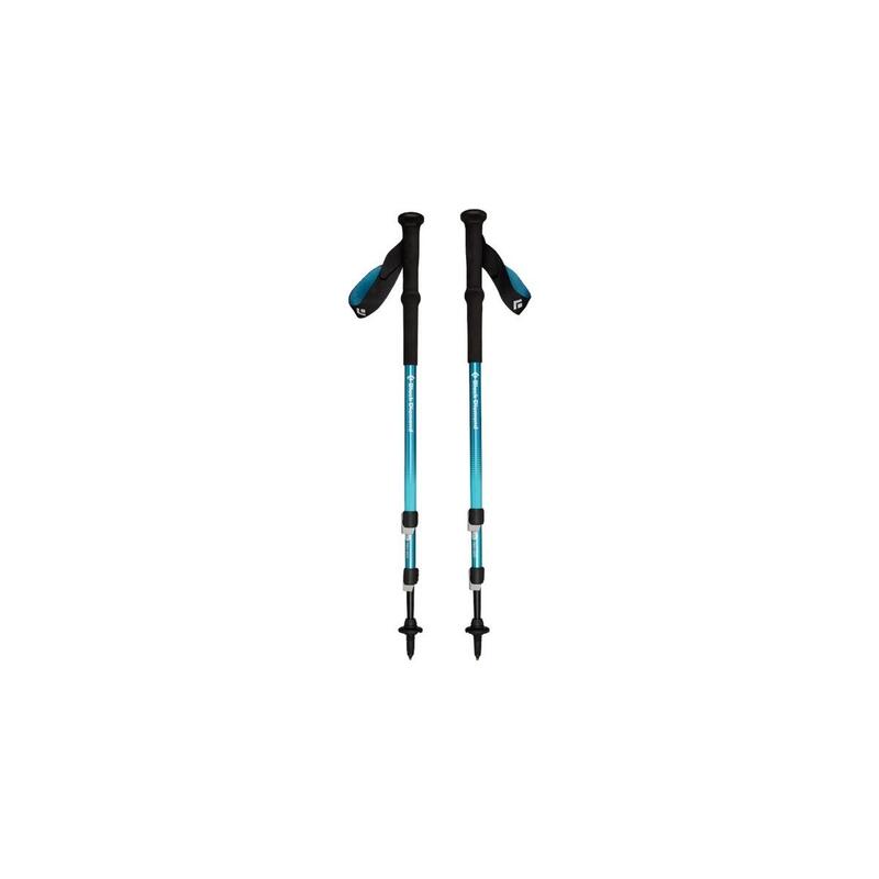 Bastones De Trekking Black Diamond Trail Back, Equipo De Fitness 1 Par, 100 A 140 Cm, Creek Blue Bd1125524064all1