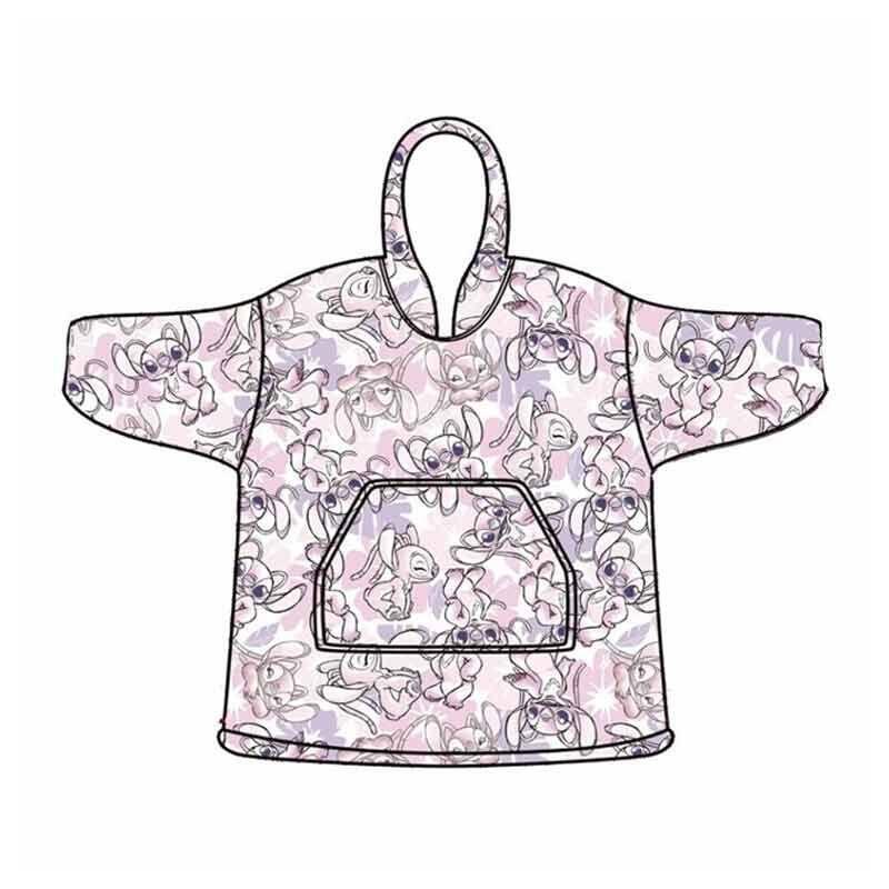 Bata Sudadera Oversize Angel Stitch Disney Infantil