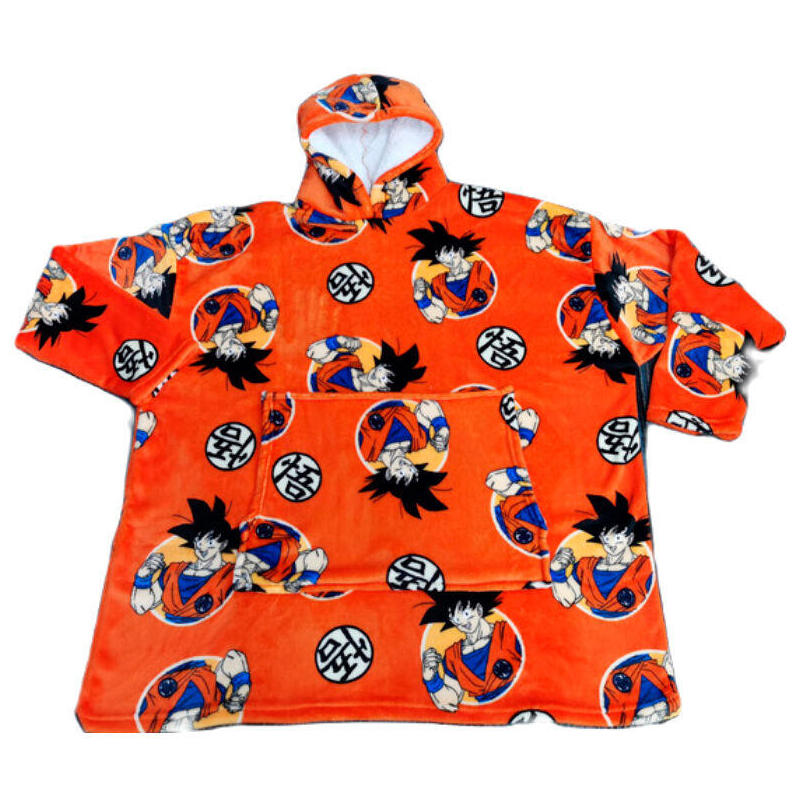 Bata Sudadera Oversize Dragon Ball Coral Adulto