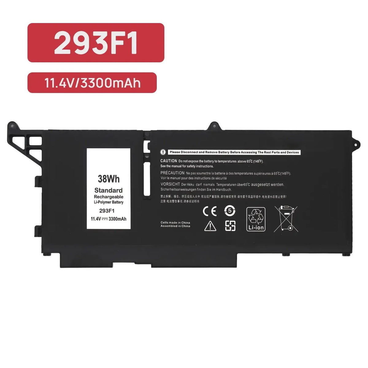 Batería 293F1 Para Portátil Dell Latitude 13 7330 Rugged Extreme Series M69D0 8Wrcr 01Vx5