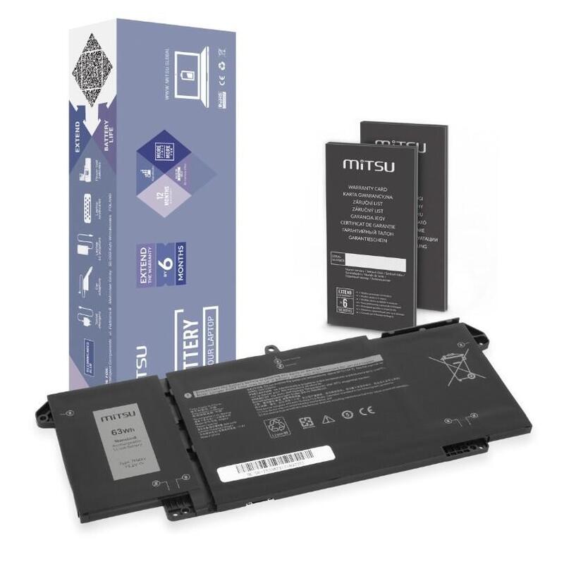 Bateria 7fmxv Para Dell Latitude 5320 7320 7420 7520 - 15.2v 4144 Mah (63 Wh) 15.2v