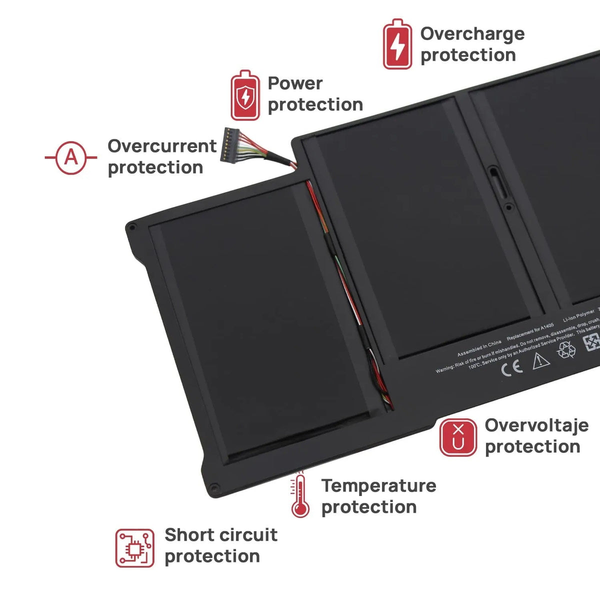 Batería Para Portátil Apple Macbook Air A1405 A1369