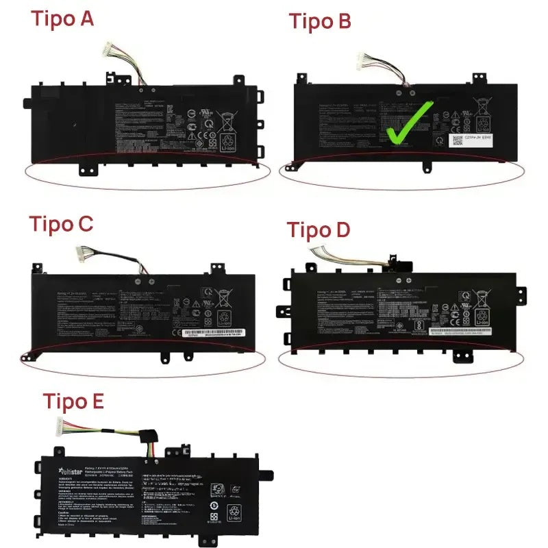 Batería Para Portátil Asus F515 F515E F515Ea F515J F515Ja F515Jp F515M F515Ma 7.7V