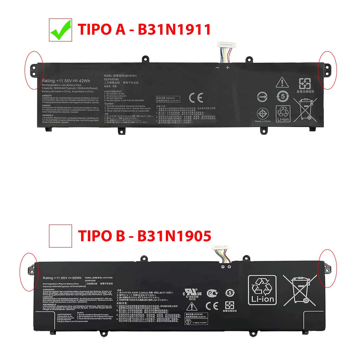 Batería Para Portátil Asus Vivobook 14 M413Ia K413Fa M413Da