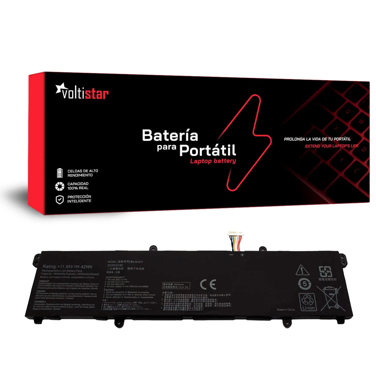 Batería Para Portátil Asus Vivobook 17 X1702Za M1702Qa P1702Za