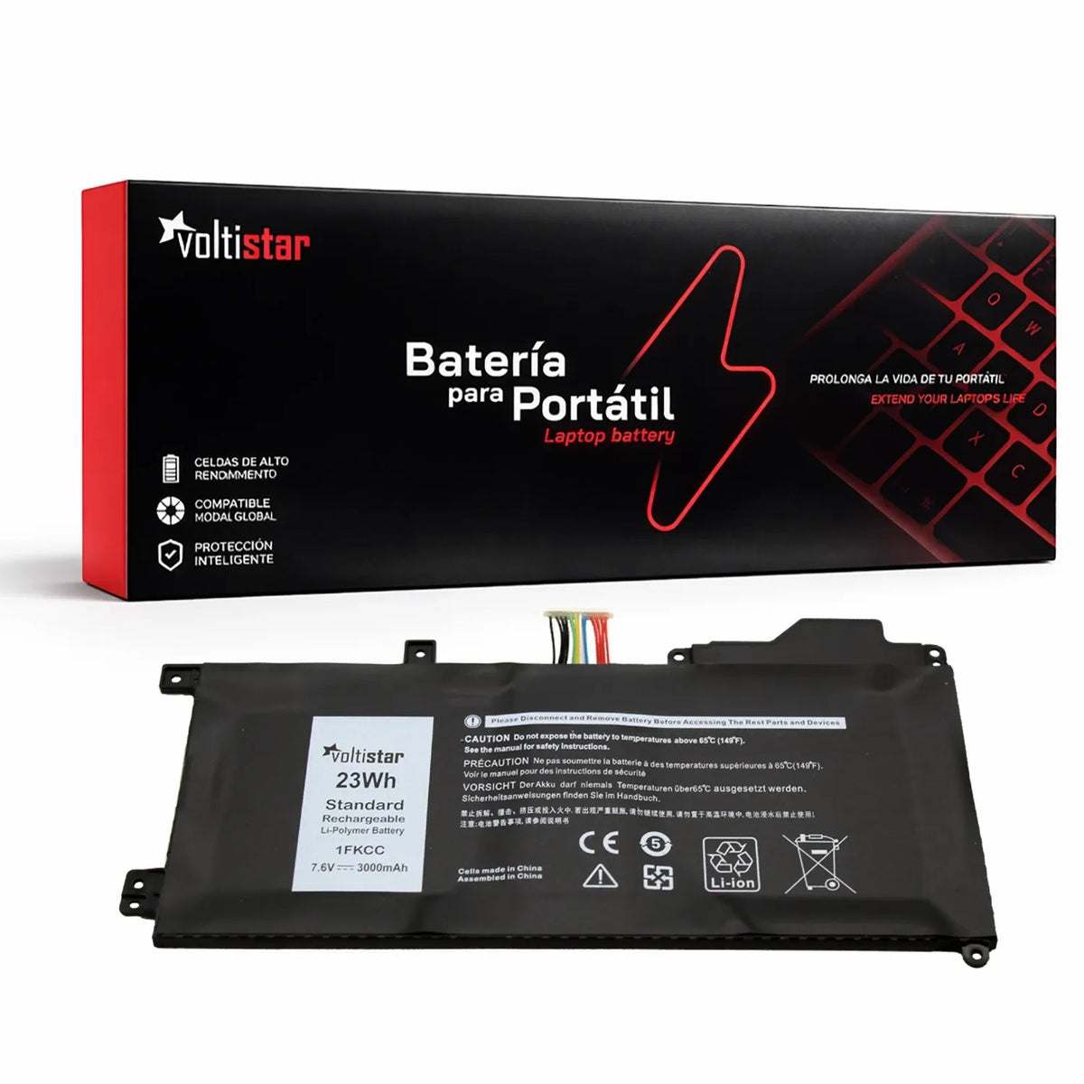 Batería Para Portátil Dell 1Fkcc, 9Ntkm, 0D9J00, 0Kwww4, D9J00, Cn-0D9J00
