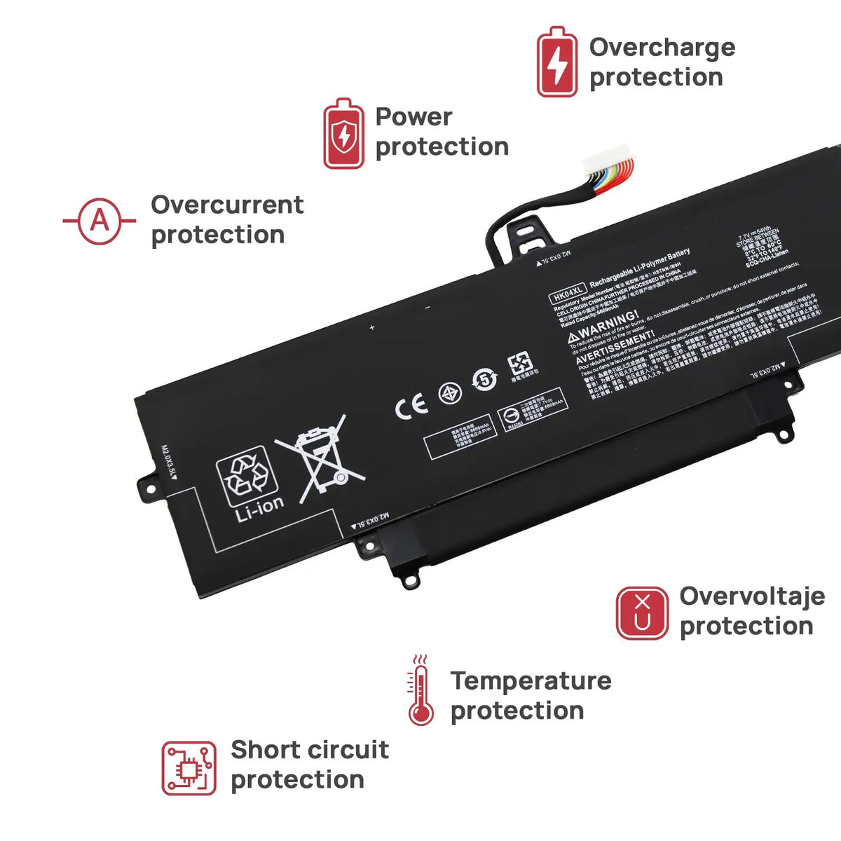 Bateria Hk04054Xl Portatil Hp Elitebook X360 1030 G7 G8 1040 G7 G8 Series 54Wh