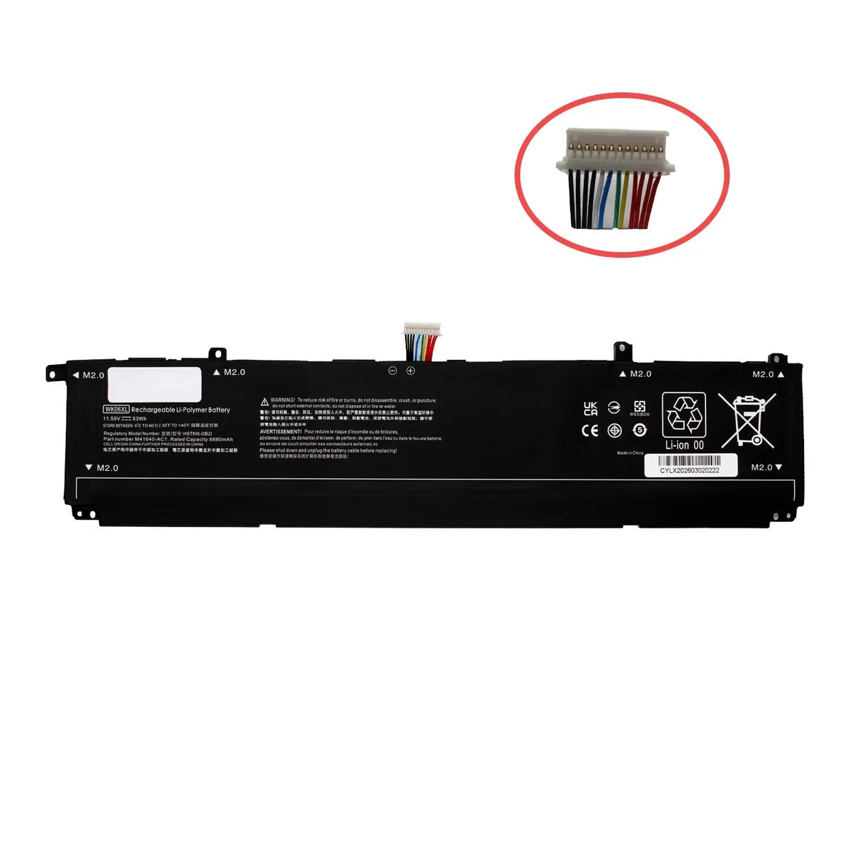 Batería Para Portátil Hp Omen 16-N0070Dx Wk06083Xl