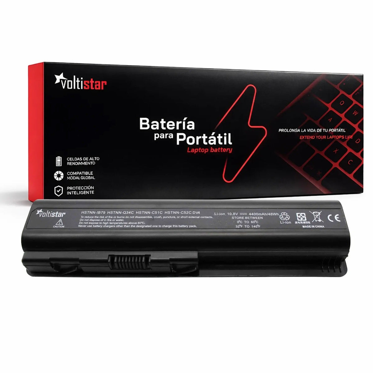 Batería Para Portátil Hp Pavilion Dv4-2025la Dv6-2180es