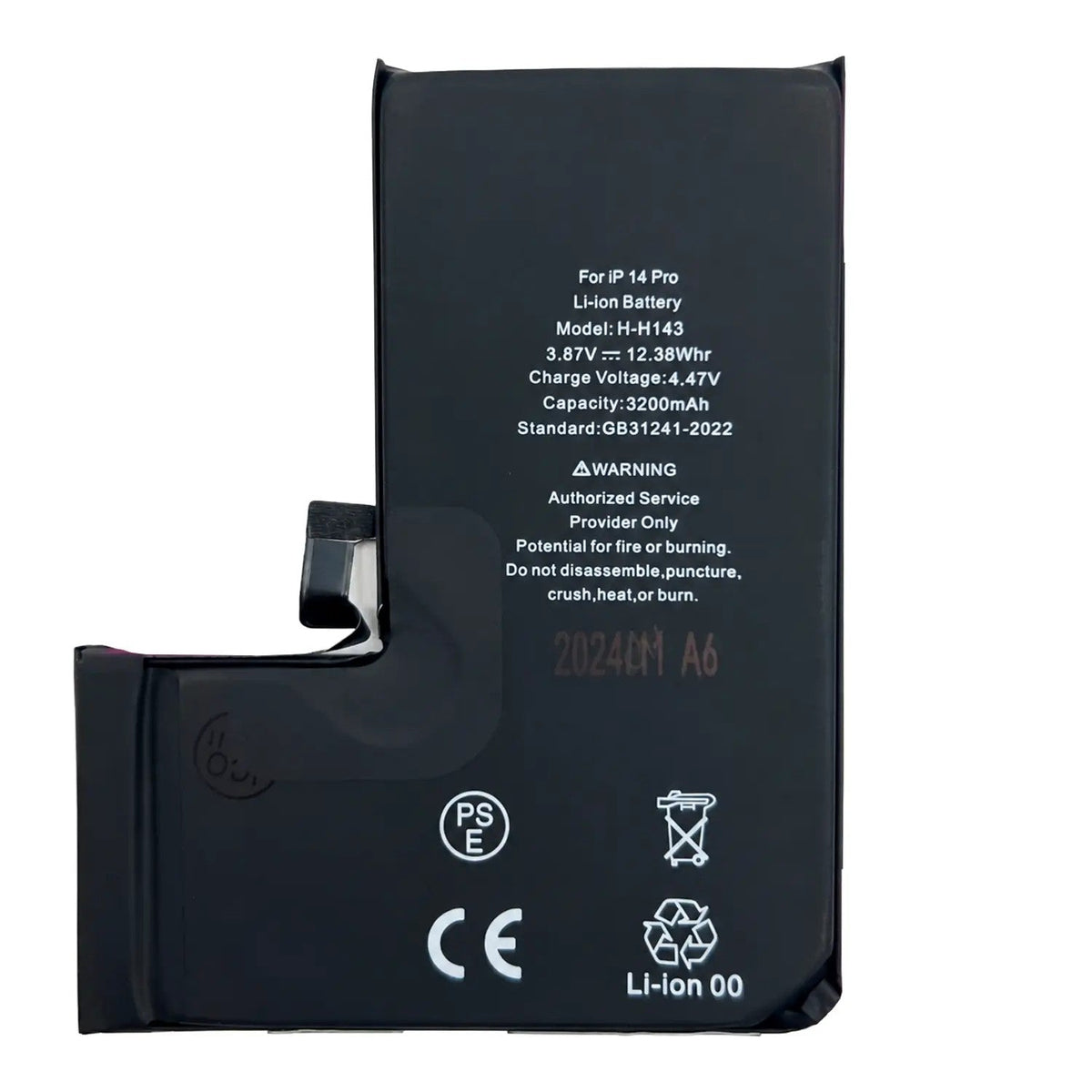 Batería Para Iphone 14 Pro | 3200Mah - Oem | Interna Repuesto | Adhesivo Preinstalado | Con Flex | Alta Capacidad