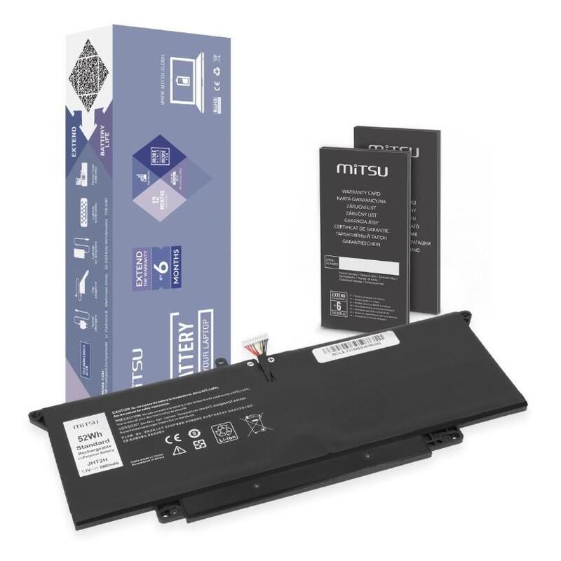 Batería Jht2h Para Dell Latitude 7410 2-In-1 7310 2-In-1 P33s P34s 6400 Mah (49 Wh) 7.7v