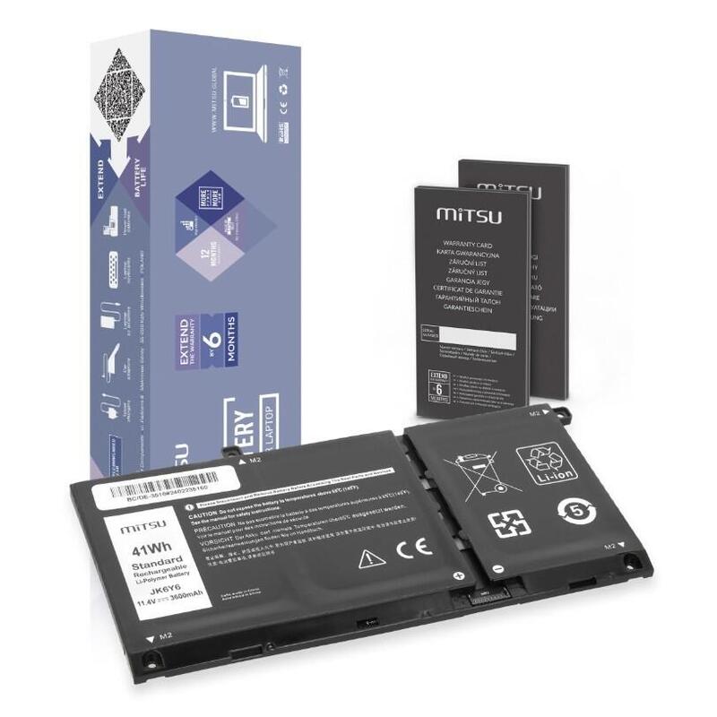 Bateria Jk6y6 Do Dell Latitude 3410 3510 Inspiron 5401 5402 5501 5502 5505 3600 Mah (41 Wh) 11.4v