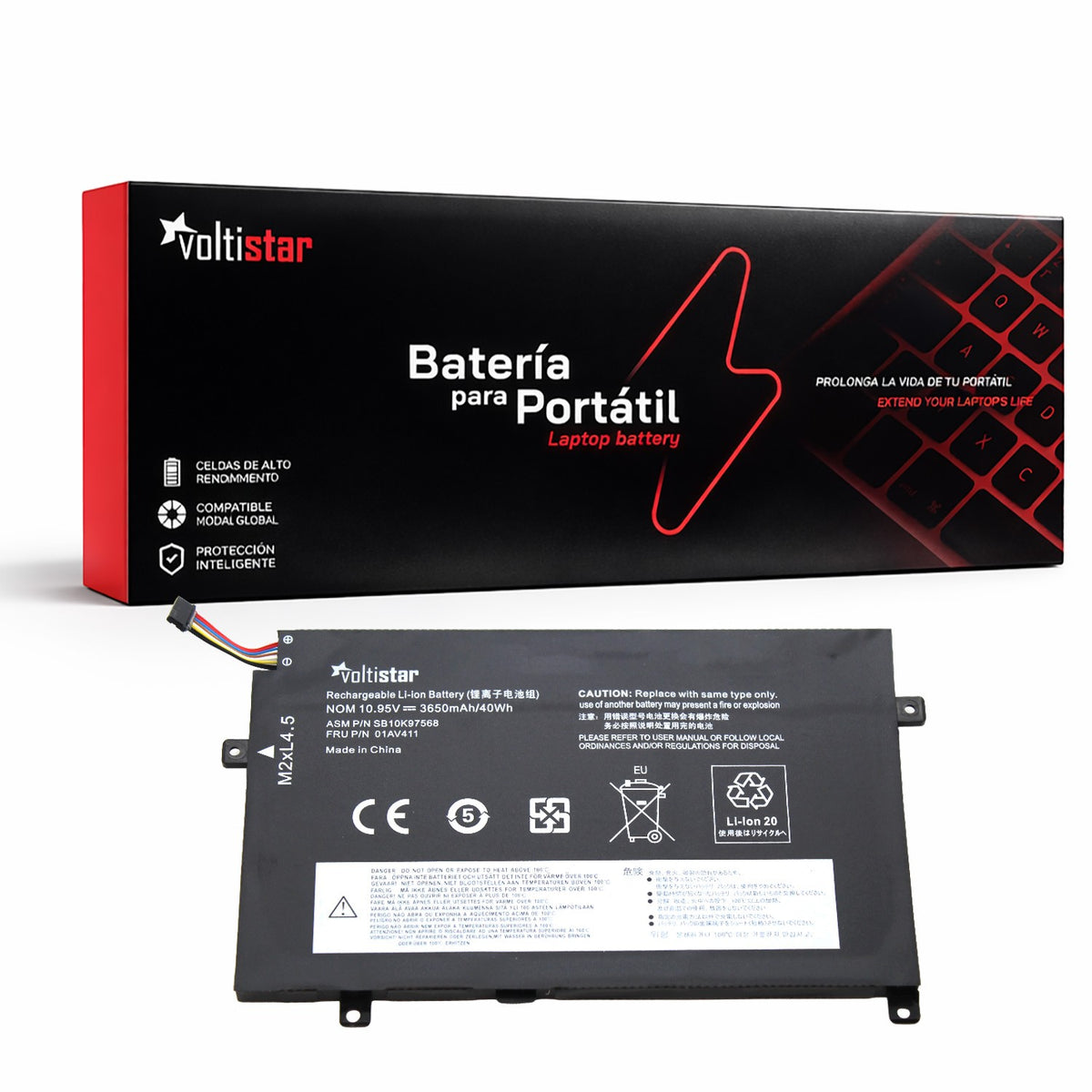 Batería 01Av411 | 01Av412 | 01Av413 | Sb10K97568 | Sb10K97569 - 3650Mah ( 40 Wh ) 10.95V