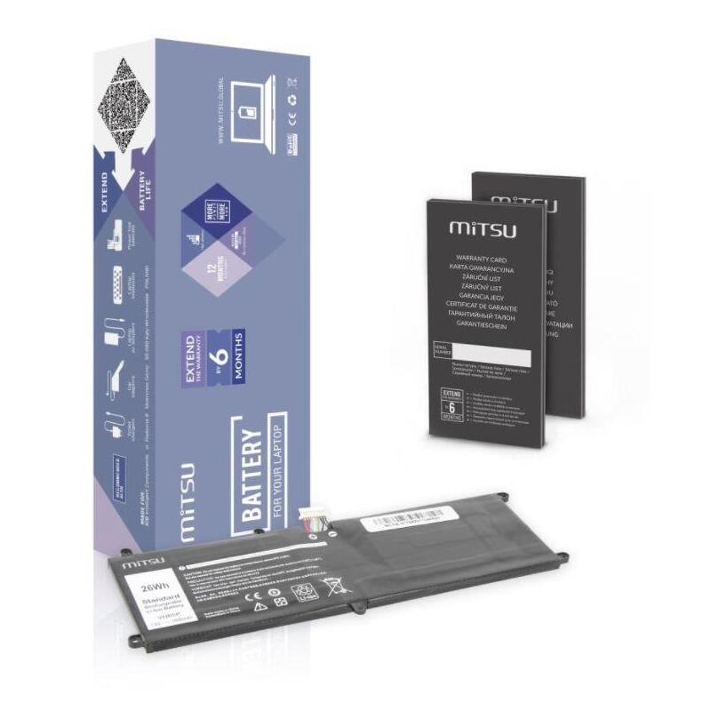 Bateria Mitsu Para Dell Latitude 5175, 3400 Mah (26wh)
