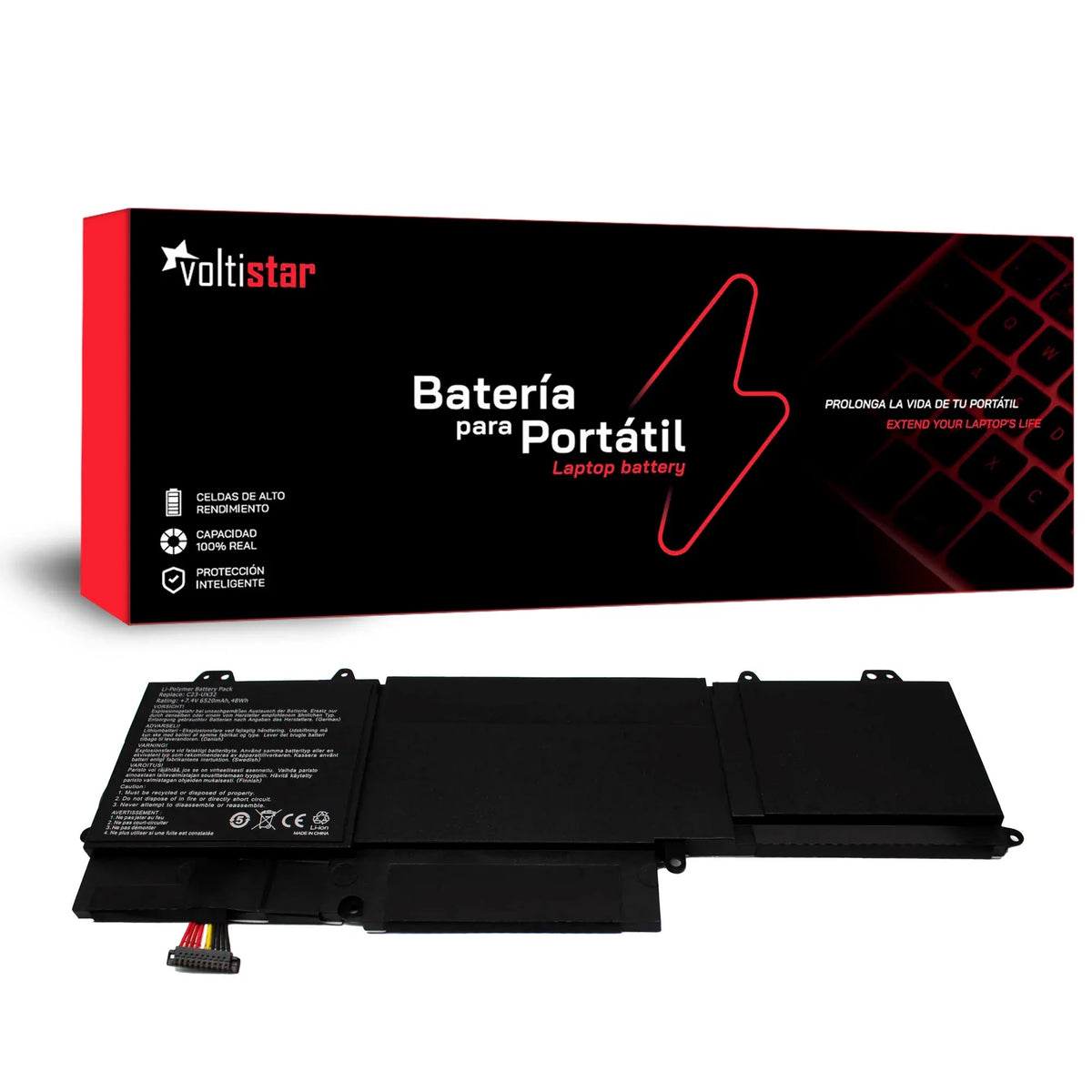 Batería Para Portátil Asus Zenbook Bx32 Bx32V Bx32Vd Ux32 Ux32V Ux32Vd C23-Ux32