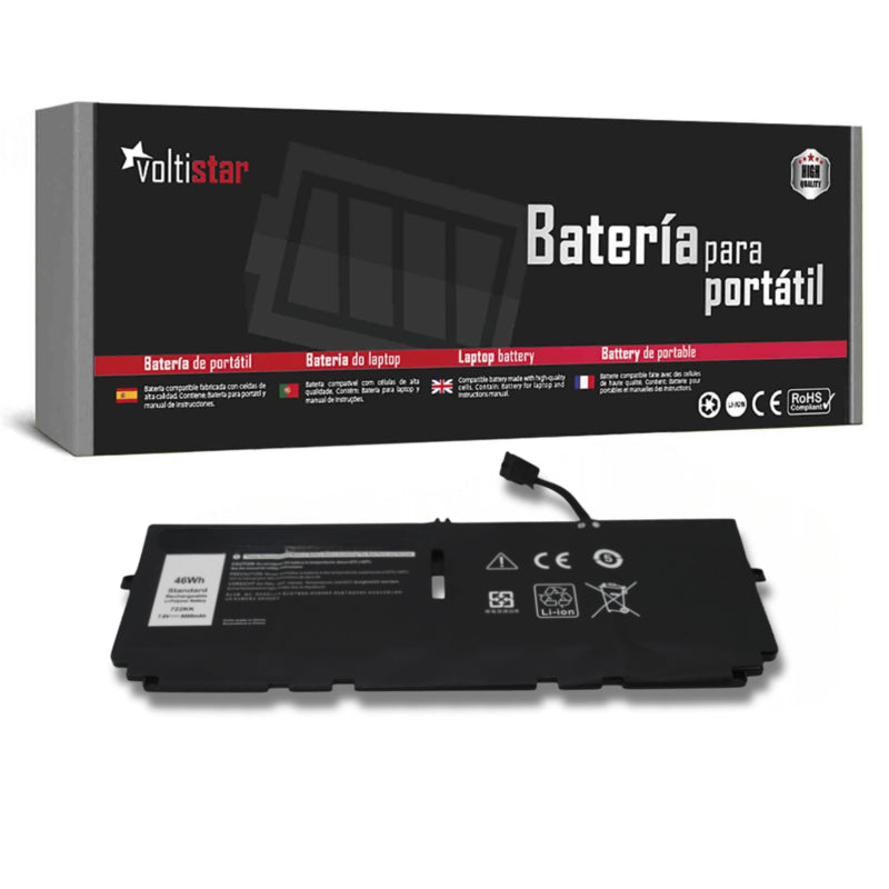 Batería Para Portátil Dell Xps 722kk 37 2s2p