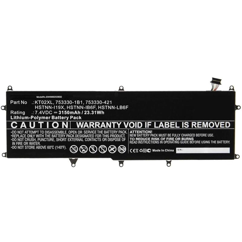 Batería Para Portátil Hp Pro X2 612 G1 Base Teclado Kt02xl 3230mah 7.5v
