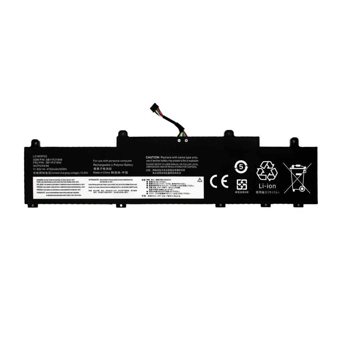 Batería Para Portátil Lenovo Thinkpad C14 Series L21M3Pg2-68-3S1P