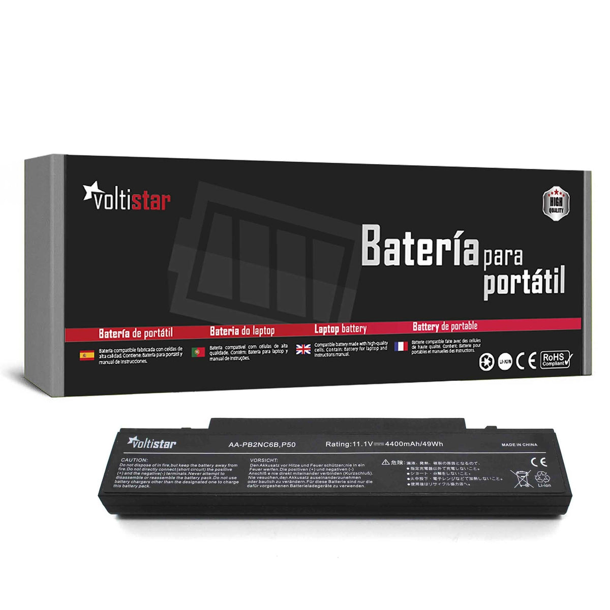 Batería Para Portátil Samsung Aa-Pb4nc6b/E Aa-Pb6nc6b Aa-Pl2nc9b