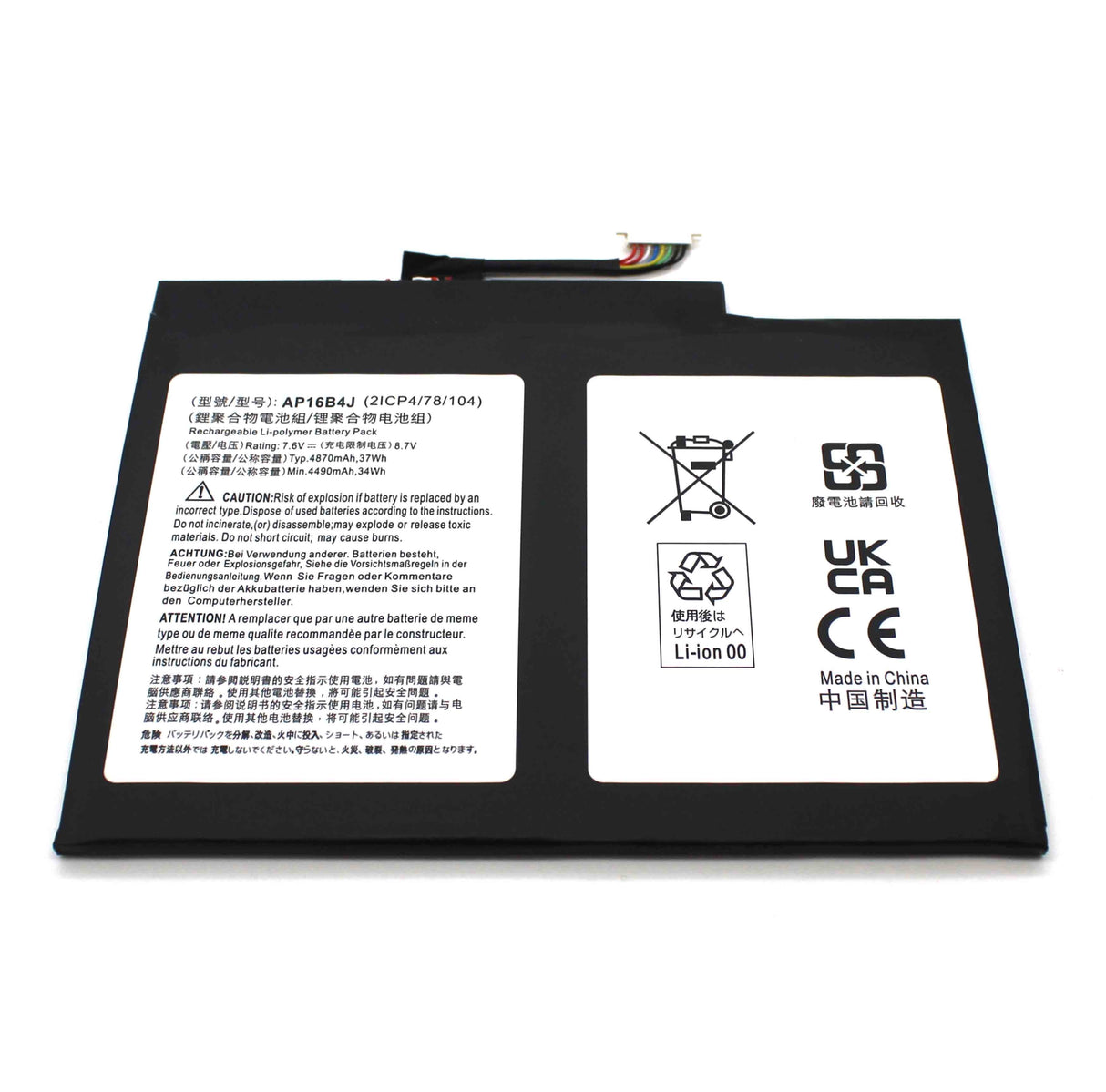 Batería Para Portátil Acer Aspire Switch 5 Sw512-52 Ap16B4J