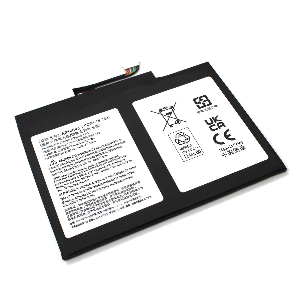 Batería Para Portátil Acer Aspire Switch 5 Sw512-52 Ap16B4J