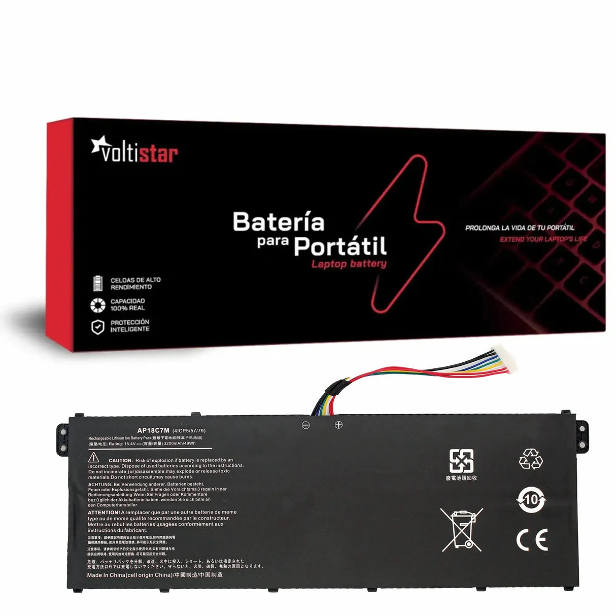 Batería Para Portátil Acer Spin 5 Sp515-51Gn Swift 3 Sp313-51 3 Sf314-52 3 Sf314-54 Ac14B7K