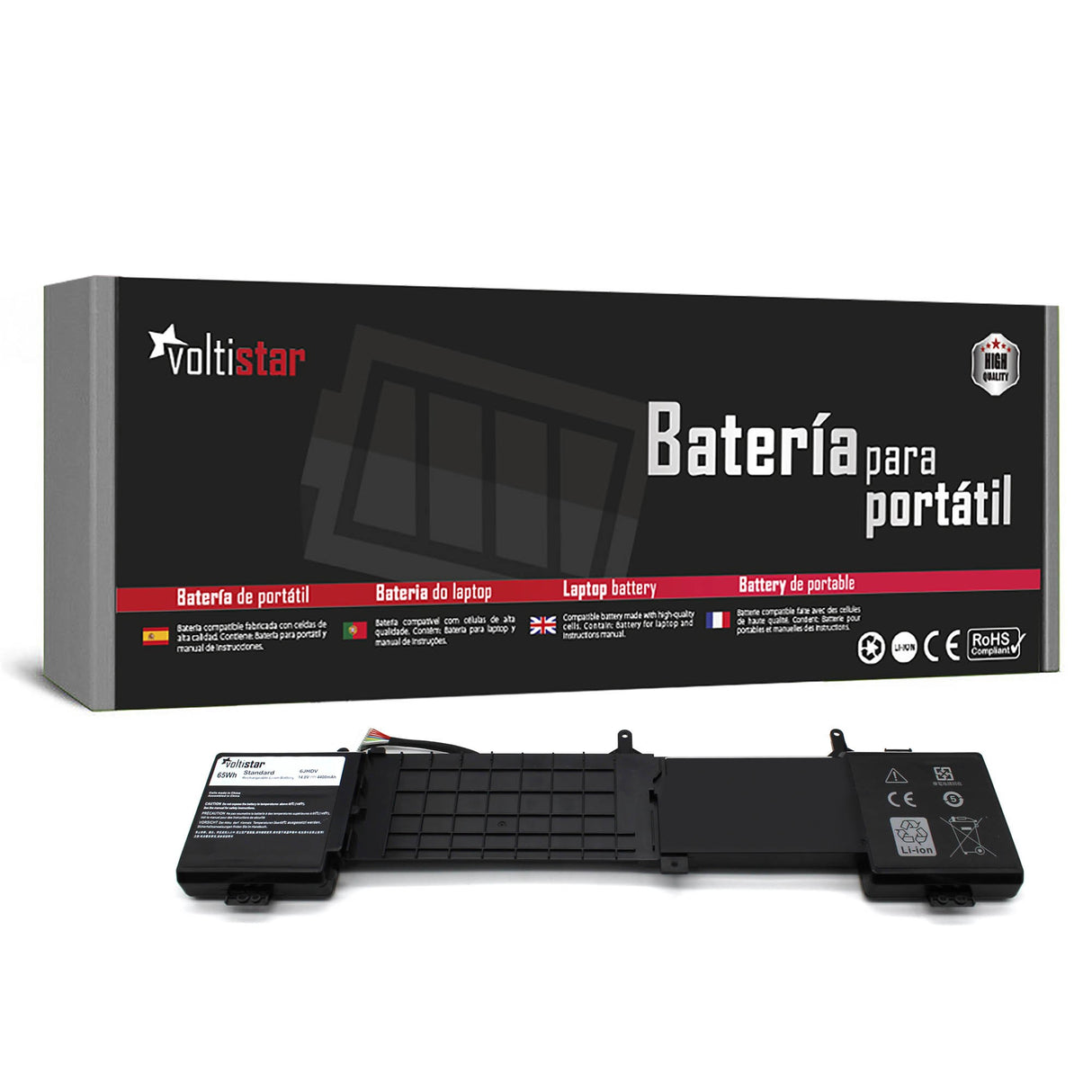 Batería Para Portátil Dell Alienware 17 R2 17 R3 Alw17Ed-1728 Alw17Ed-1828T Alw17Ed-2728 6Jhcy 6Jhdv