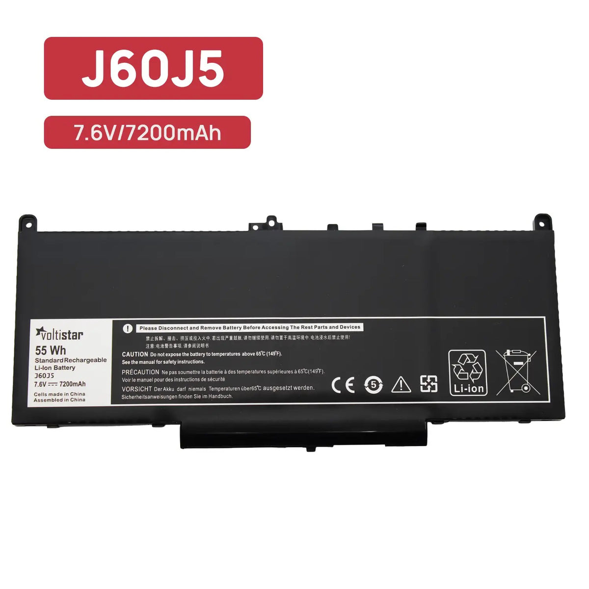 Batería Para Portátil Dell Latitude E7270 E7470 Series R1V85 451-Bbsx Mc34Y