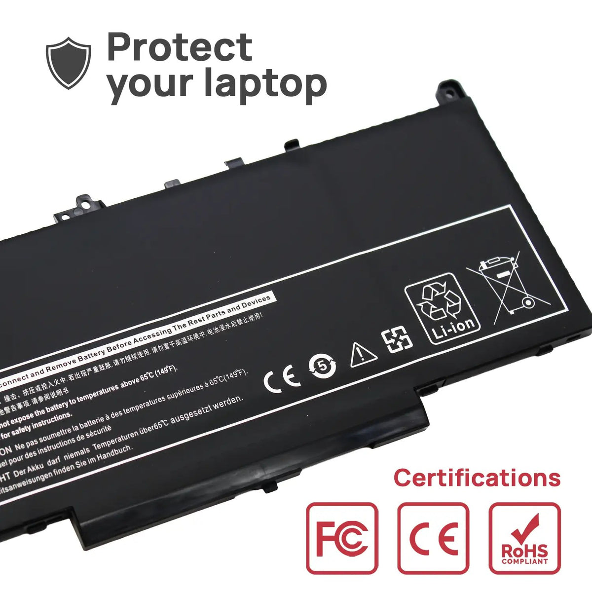 Batería Para Portátil Dell Latitude E7270 E7470 Series R1V85 451-Bbsx Mc34Y