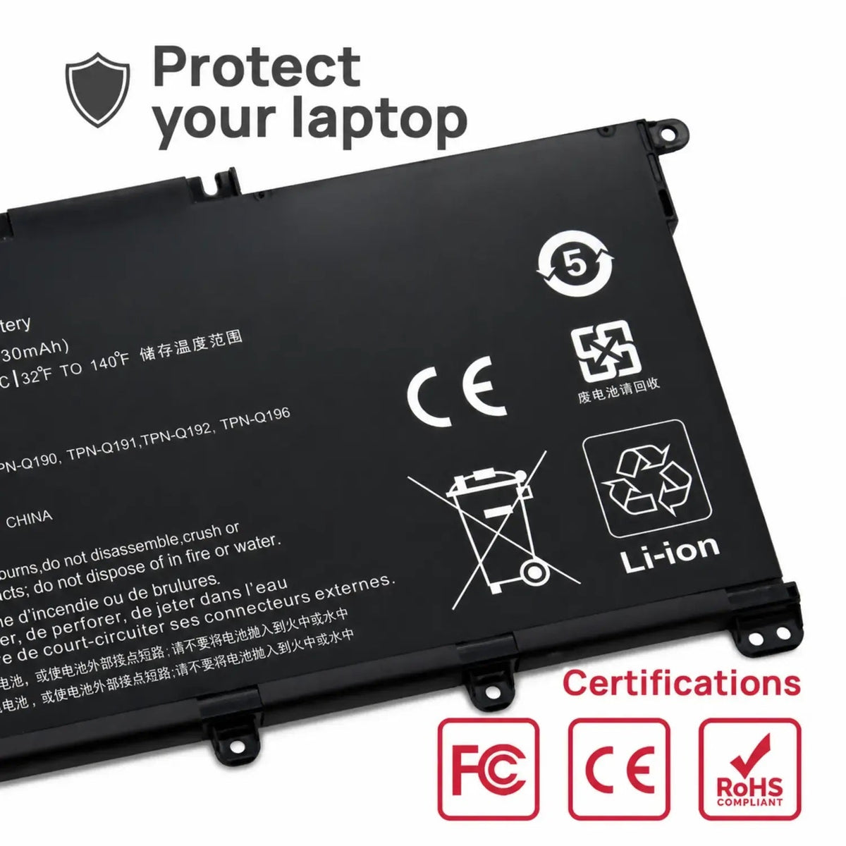 Batería Para Portátil Hp Pavilion 14-Ce 14-Cf 14-Df 15-Cs 15-Da L11421-542