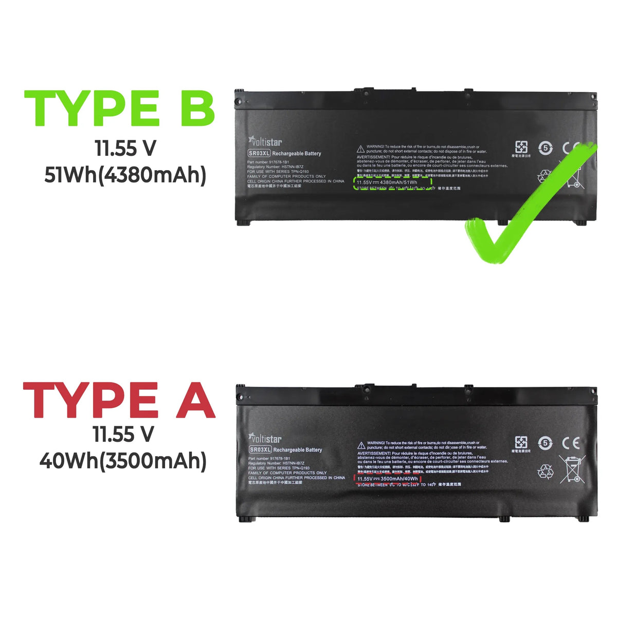 Batería Para Portátil Hp Pavilion 15-Cx 15-Cx0020Nr L08855-855 Hstnn-Ib8L Sr03Xl