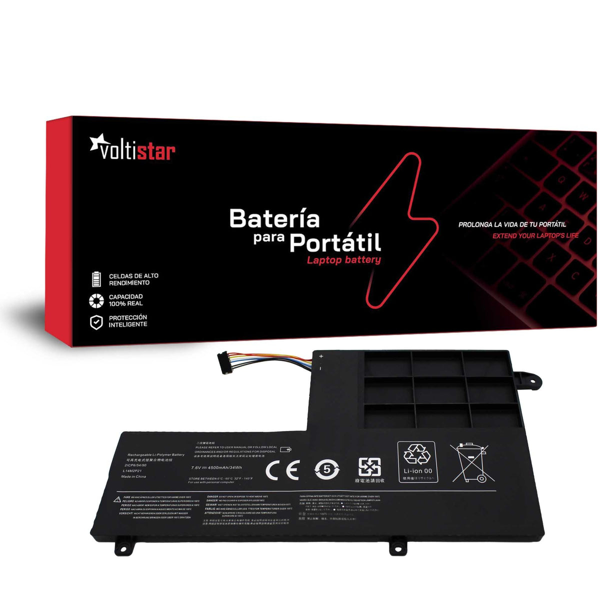 Batería Para Portátil Lenovo Ideapad 300S 310S-14Isk 500S-14Isk L14M2P21