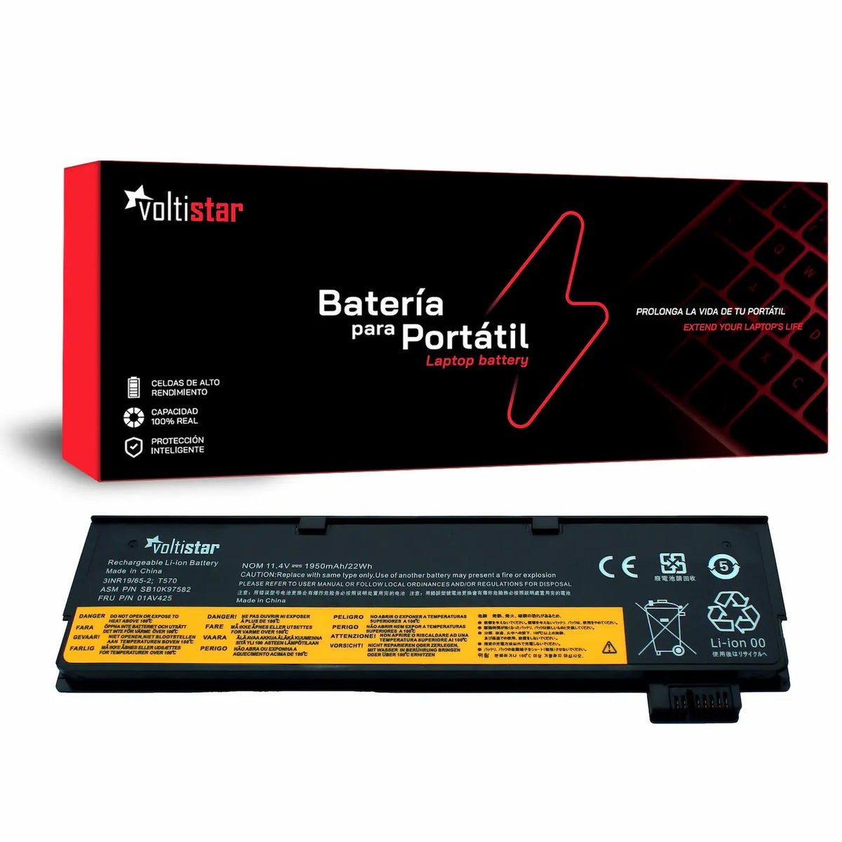 Batería Para Portátil Lenovo Thinkpad A475 A485 T570 T480 T580 01Av422 01Av423 01Av452