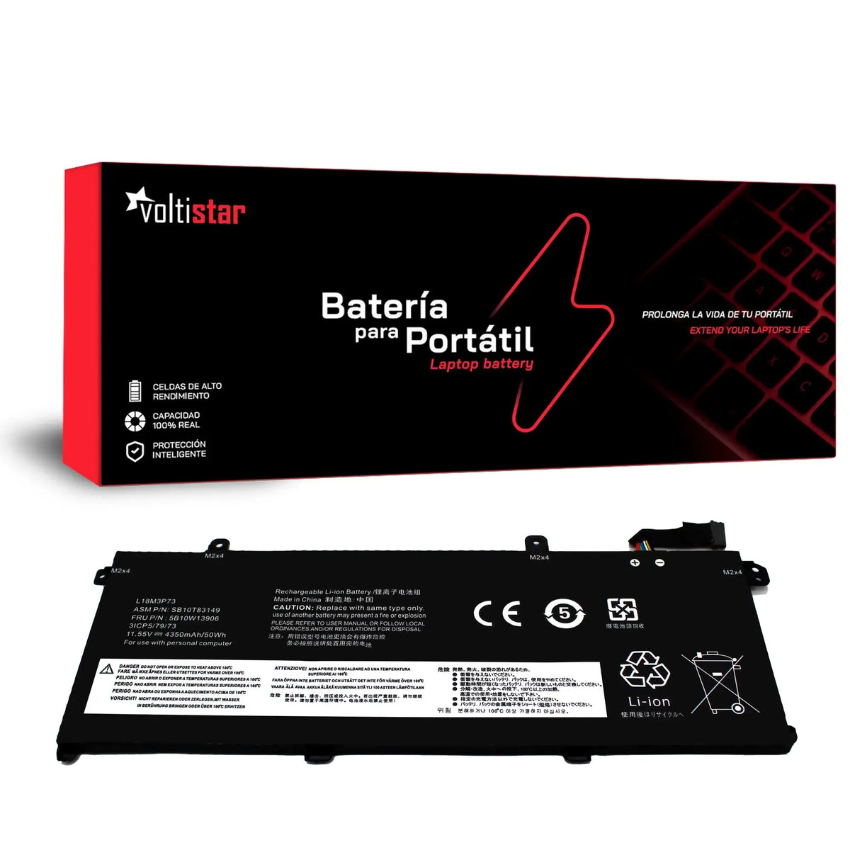 Batería Para Portátil Lenovo Thinkpad P43S T490 T495 T14 Gen 1 L18M3P73 L18M3P74