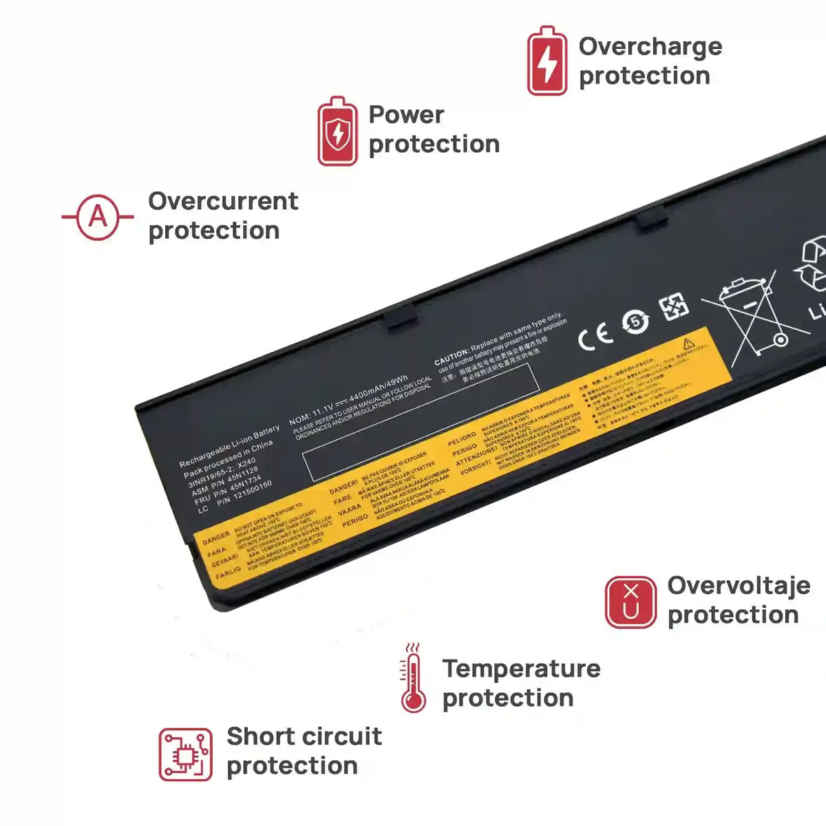Batería Para Portátil Lenovo Thinkpad X250