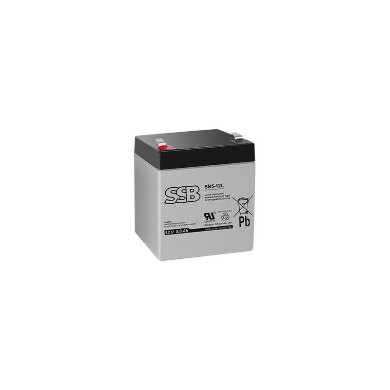 Batería Recargable Ssb Sb 5-12l Ssb 12v / 5ah - Faston 6,3 Mm
