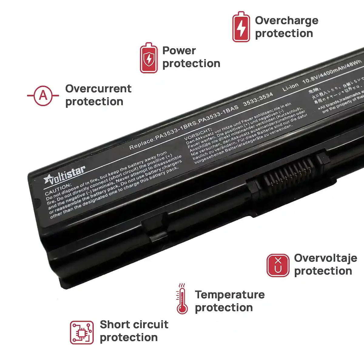 Batería Para Portátil Toshiba Satellite L500 L300 L500D L505 L505D A200 A205 A210 A215 M200 M205