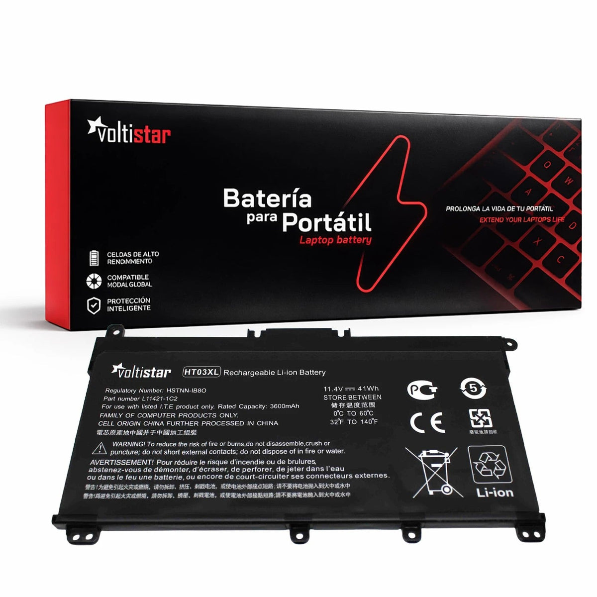 Batería Tpn-I132 Tpn-I133 Tpn-I134 Tpn-Q207 Para Portatil