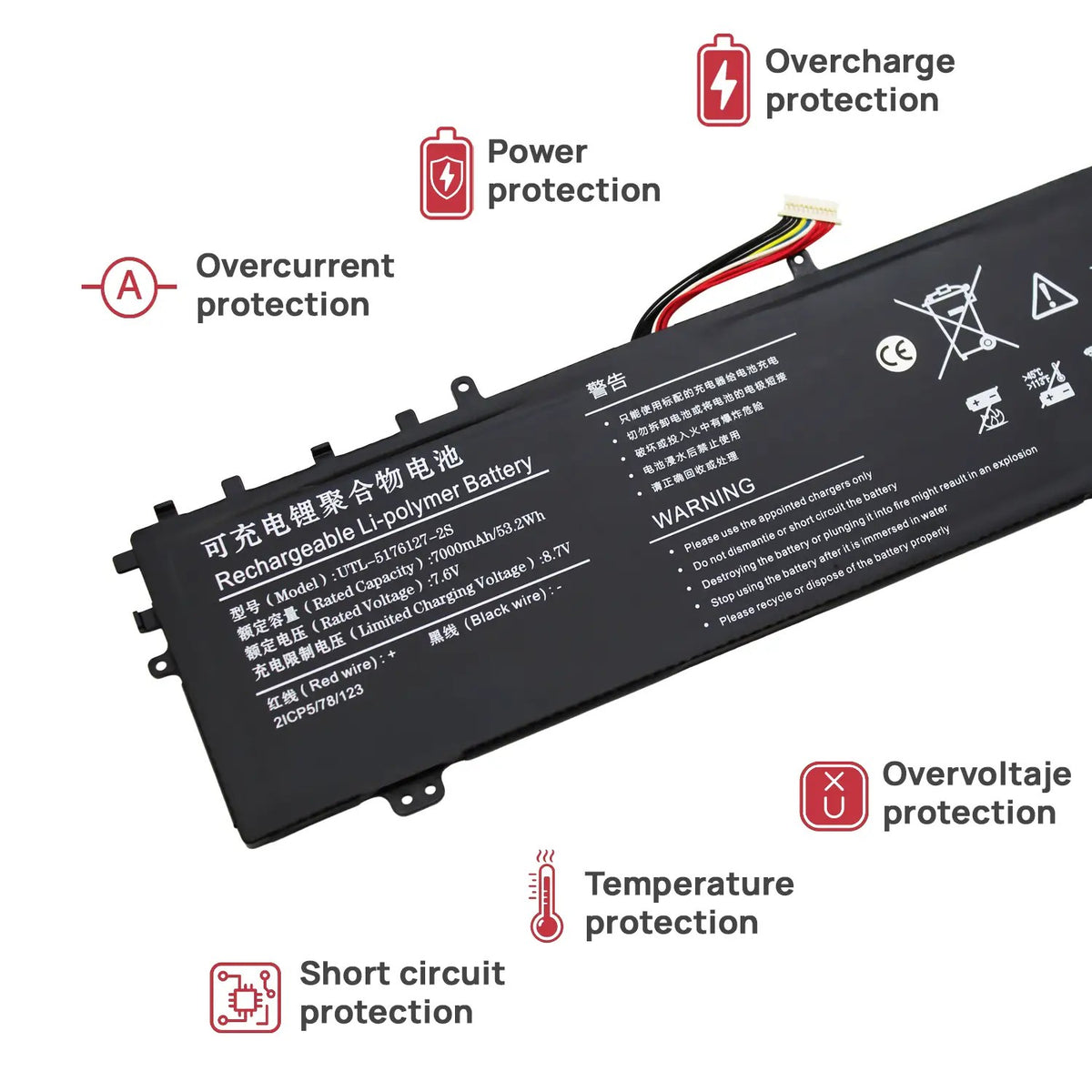 Bateria Utl-5176127-2S Para Portatil Creabook I540 Classic C140V C140Y