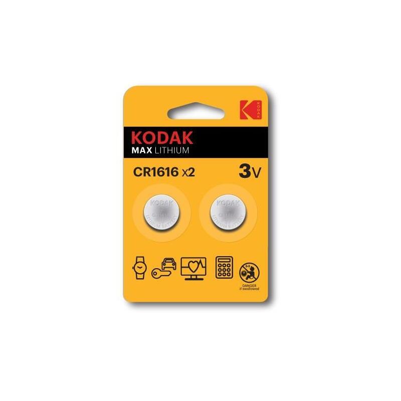 Baterías De Litio Kodak Max Cr 1616 Blister 2 Piezas.