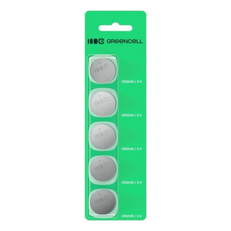 Green Cell X5cr2016 5x Pila De Litio Tipo Botón Cr2016 3v 80mah