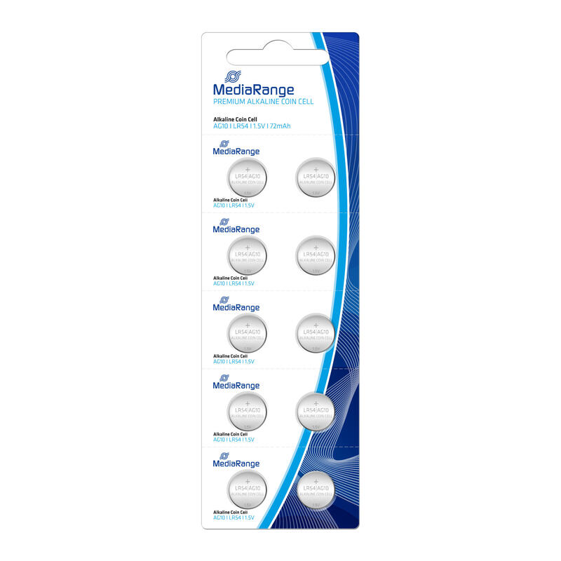 Batterie Knopfzelle Lr54 Mediarange 1.5v Ag10 10 Stück