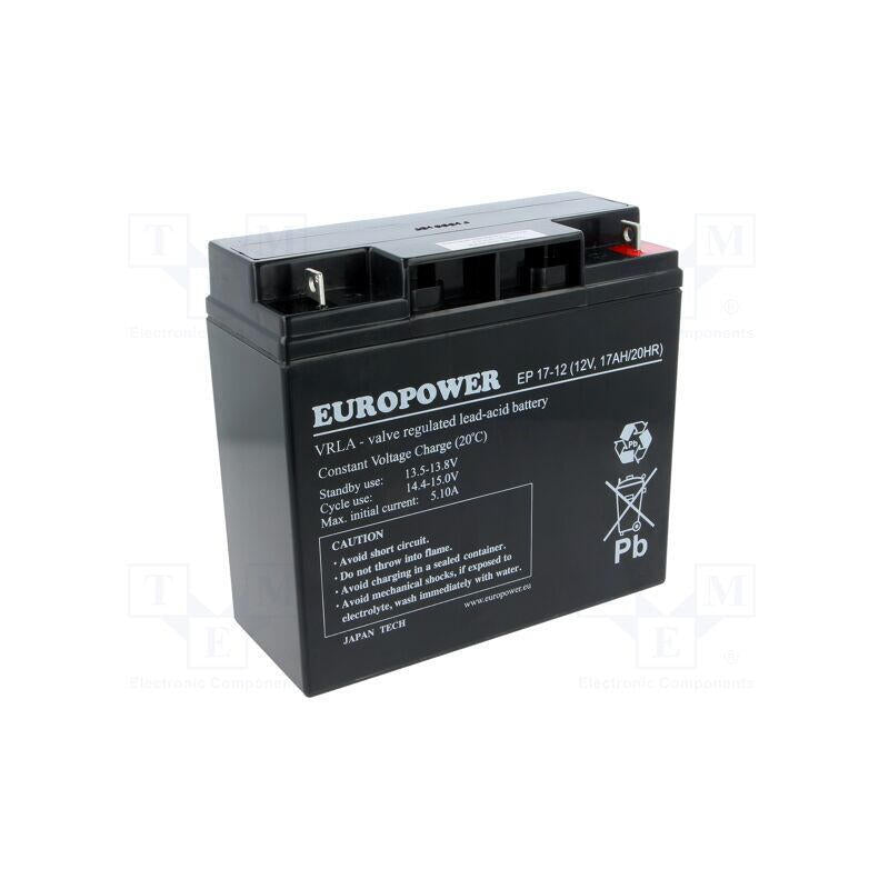 Battery 12v 17ah Vrla/Ep17-12 Europower Emu
