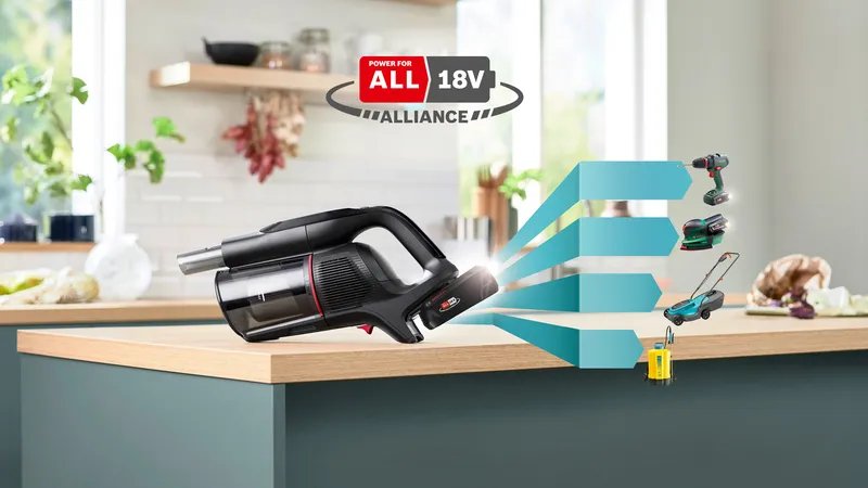 EAN 4242005469598 - Bosch Unlimited 10 Aspiradora escoba 2 en 1 Batería Secar HEPA Sin bolsa 0,4 L Negro 4 Ah imagen 12